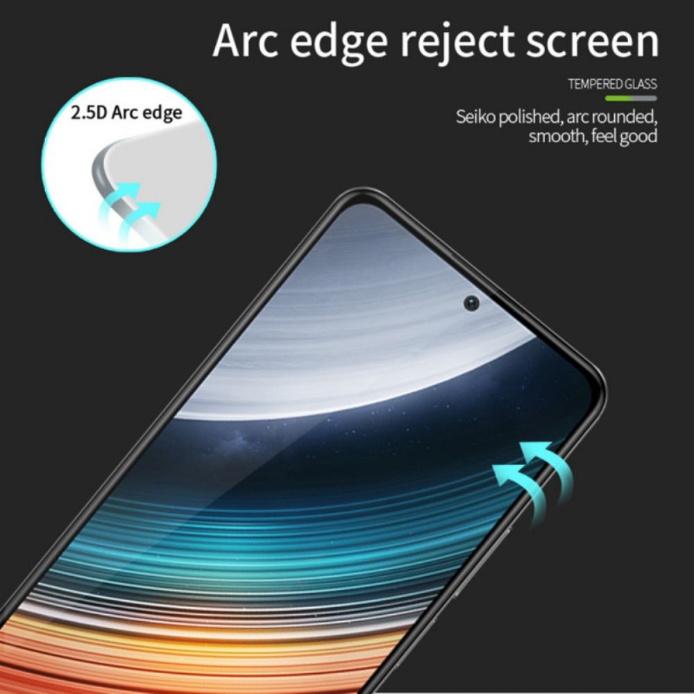 Poco F4 Displayschutzfolie Aus Gehärtetem Glas Mit Schwarzem Rand