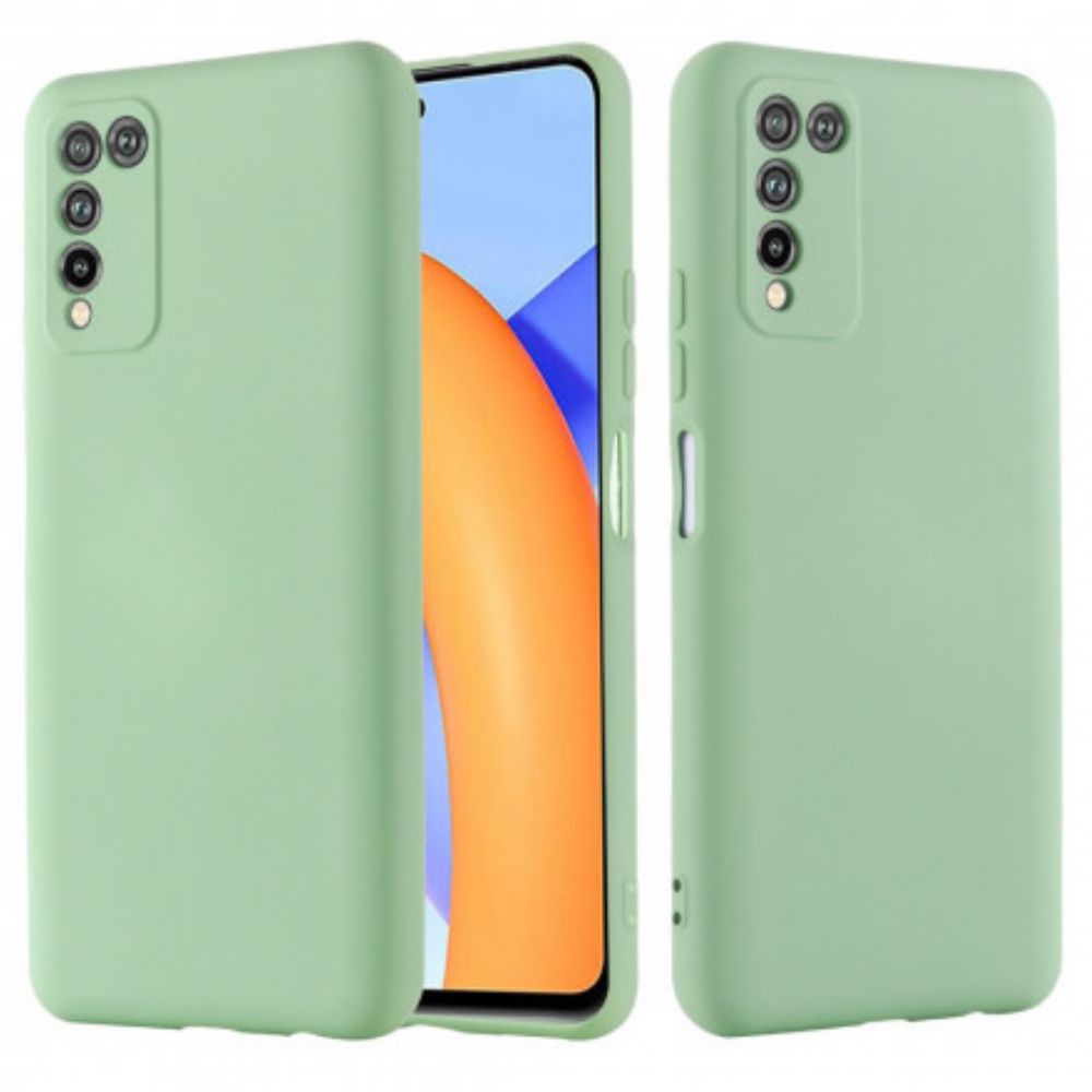 Hülle Für Honor 10X Lite Flüssigsilikon Mit Lanyard