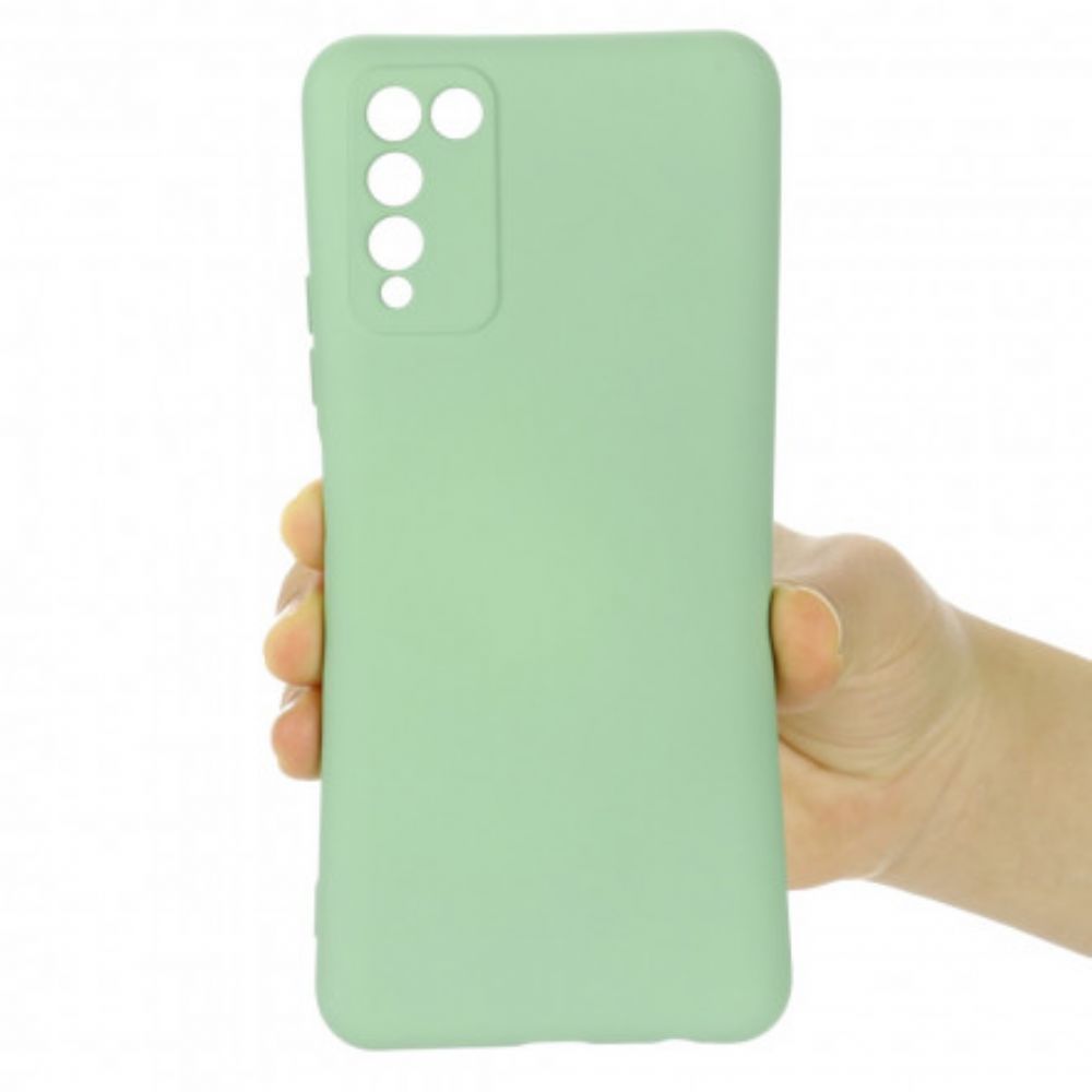 Hülle Für Honor 10X Lite Flüssigsilikon Mit Lanyard