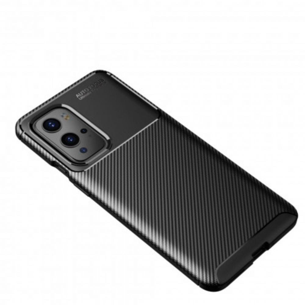 Handyhülle Für OnePlus 9 Pro Flexible Kohlefaserstruktur