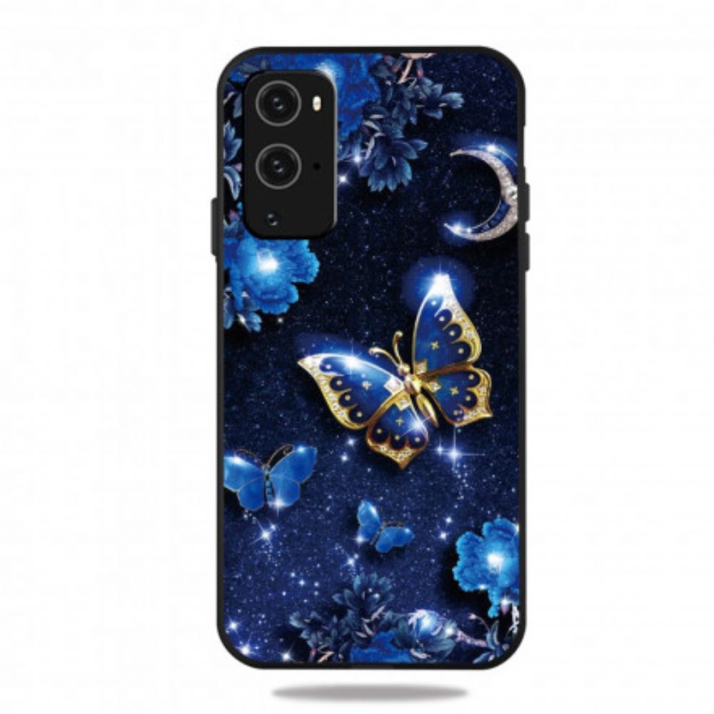 Handyhülle Für OnePlus 9 Pro Goldener Schmetterling