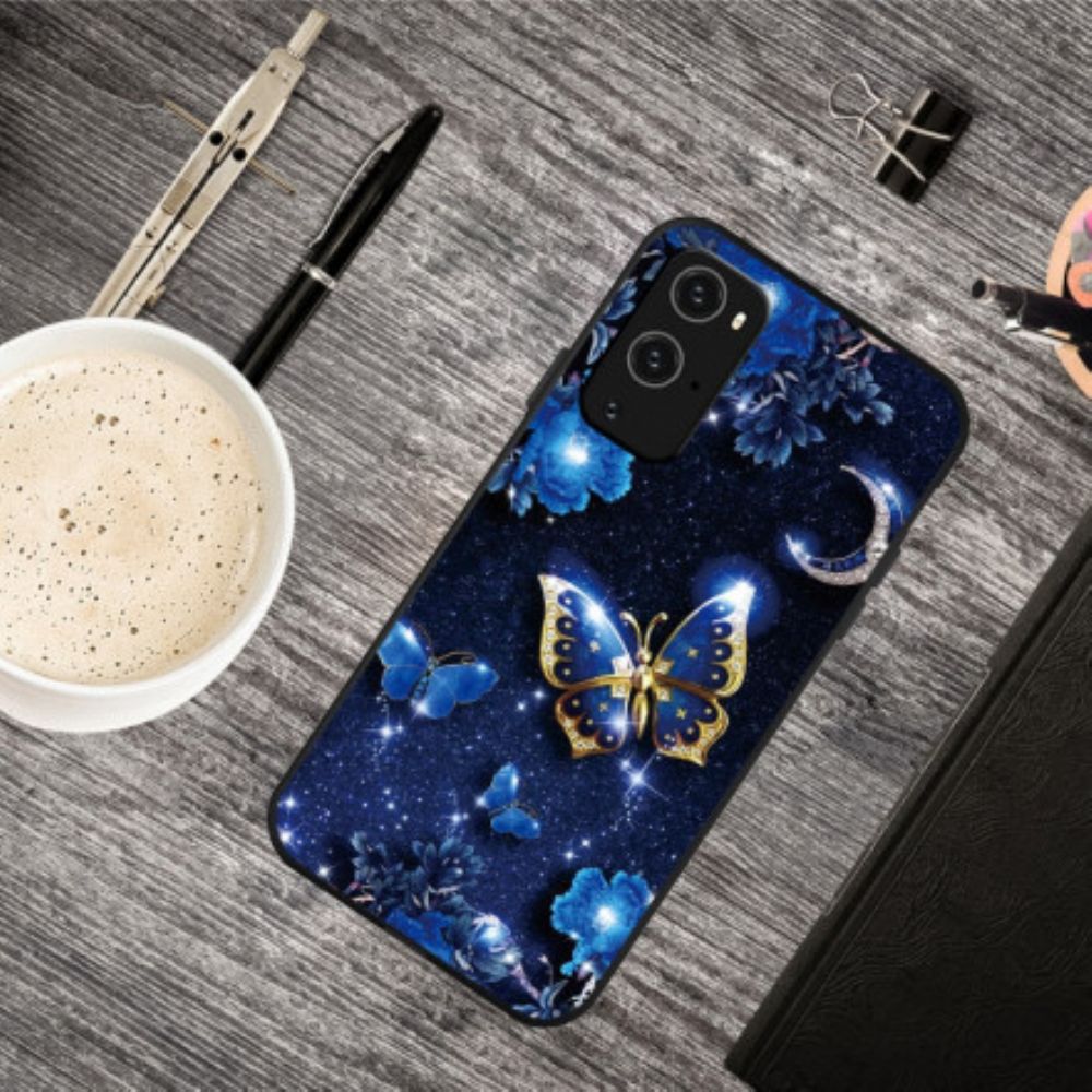 Handyhülle Für OnePlus 9 Pro Goldener Schmetterling