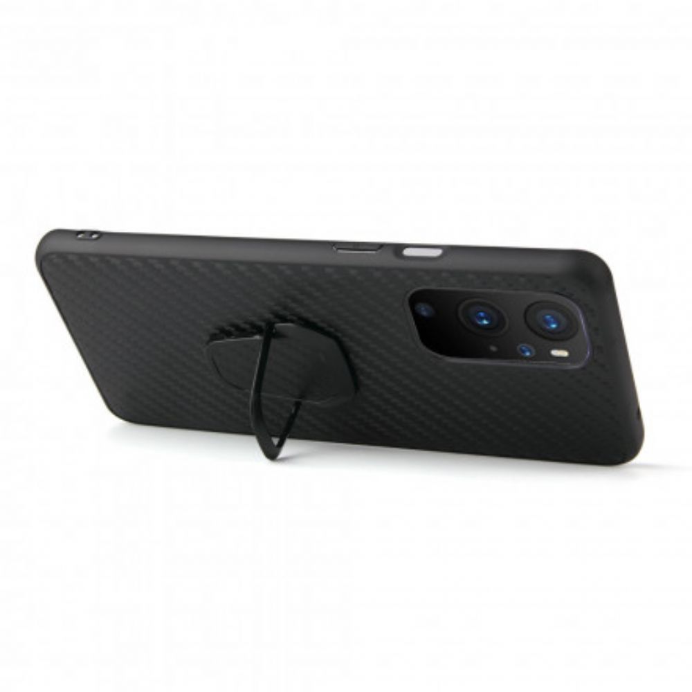 Handyhülle Für OnePlus 9 Pro Schwarze Pailletten-ring-unterstützung