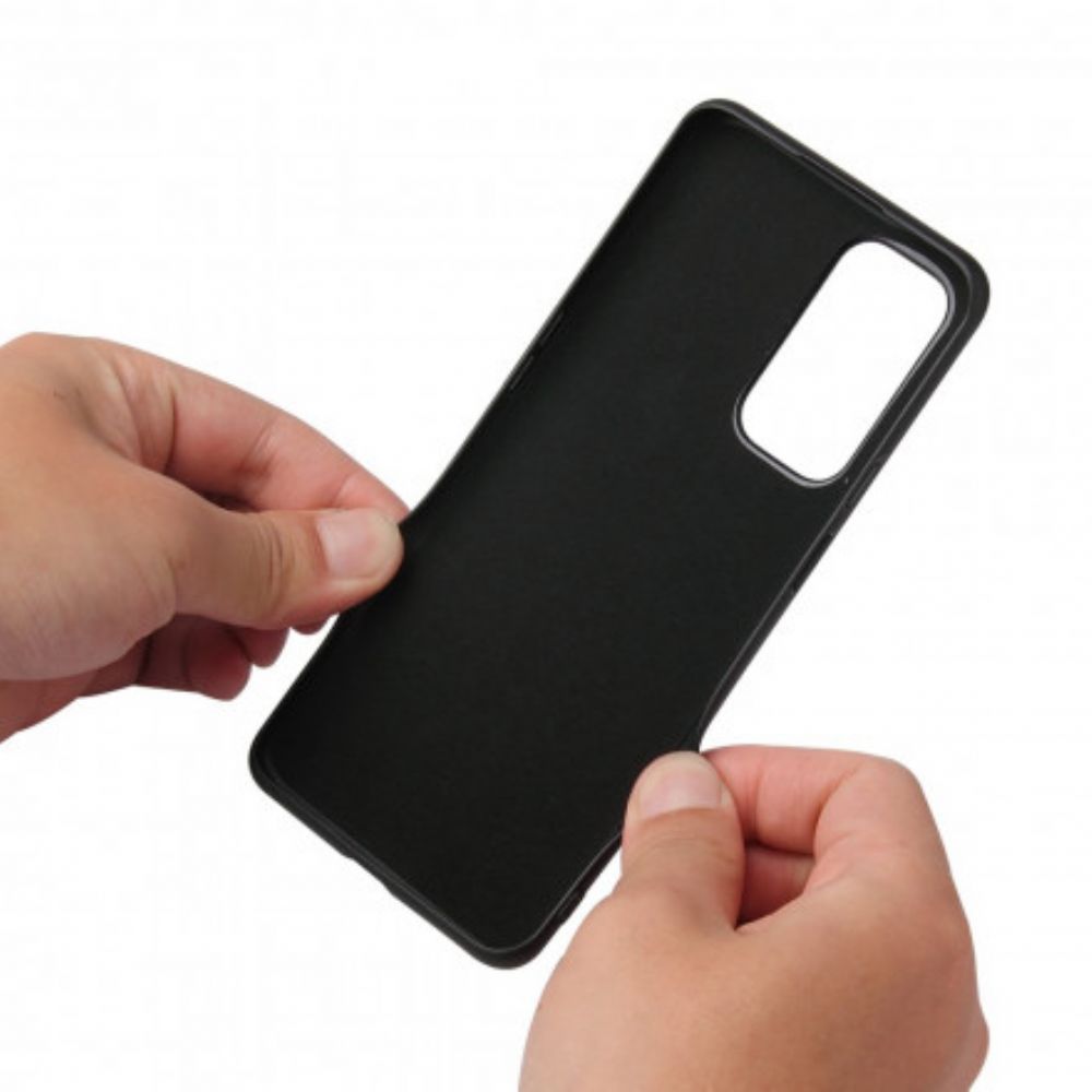 Handyhülle Für OnePlus 9 Pro Schwarze Pailletten-ring-unterstützung