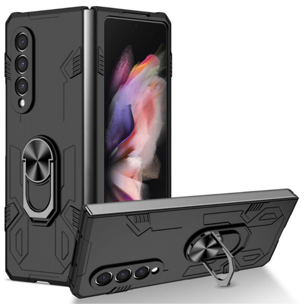 Handyhülle Für Samsung Galaxy Z Fold 4 Bi-material Und Drehring