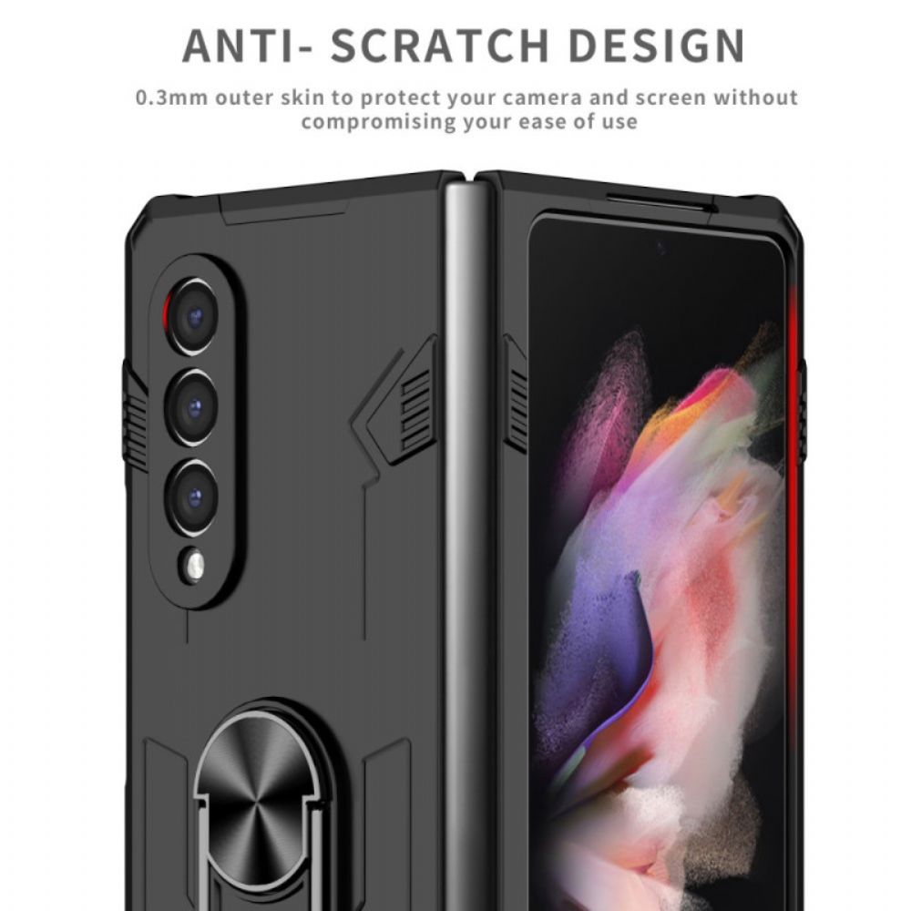 Handyhülle Für Samsung Galaxy Z Fold 4 Bi-material Und Drehring