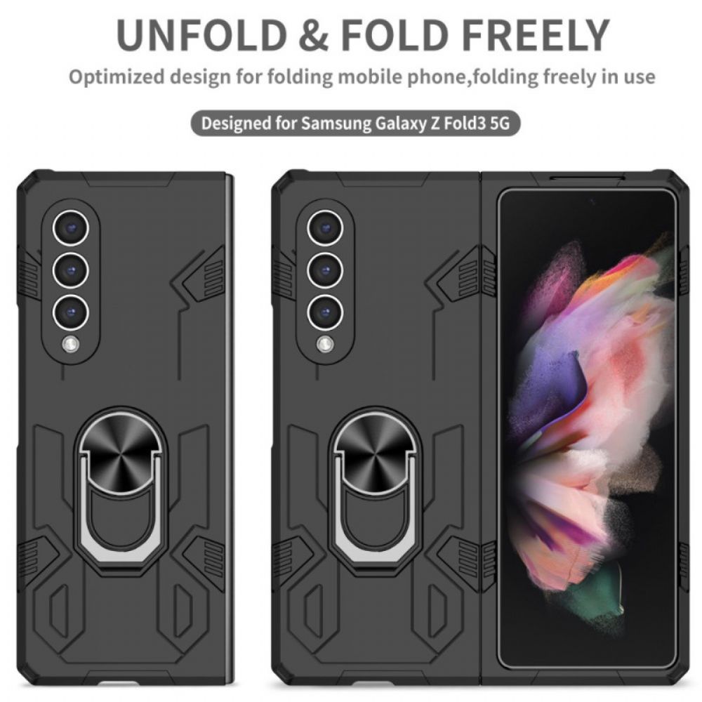 Handyhülle Für Samsung Galaxy Z Fold 4 Bi-material Und Drehring
