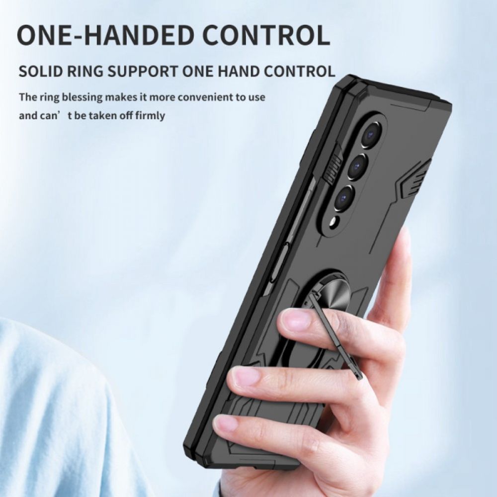 Handyhülle Für Samsung Galaxy Z Fold 4 Bi-material Und Drehring