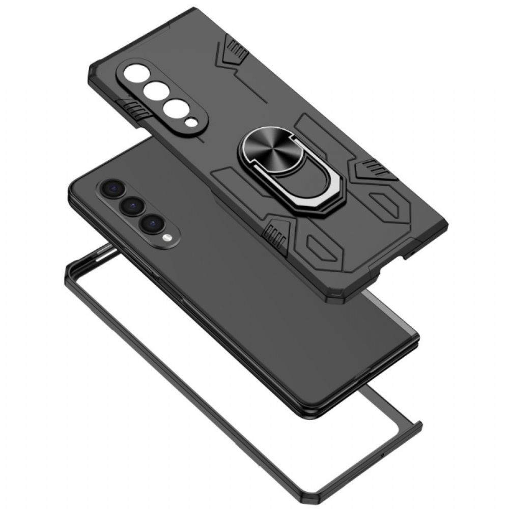 Handyhülle Für Samsung Galaxy Z Fold 4 Bi-material Und Drehring