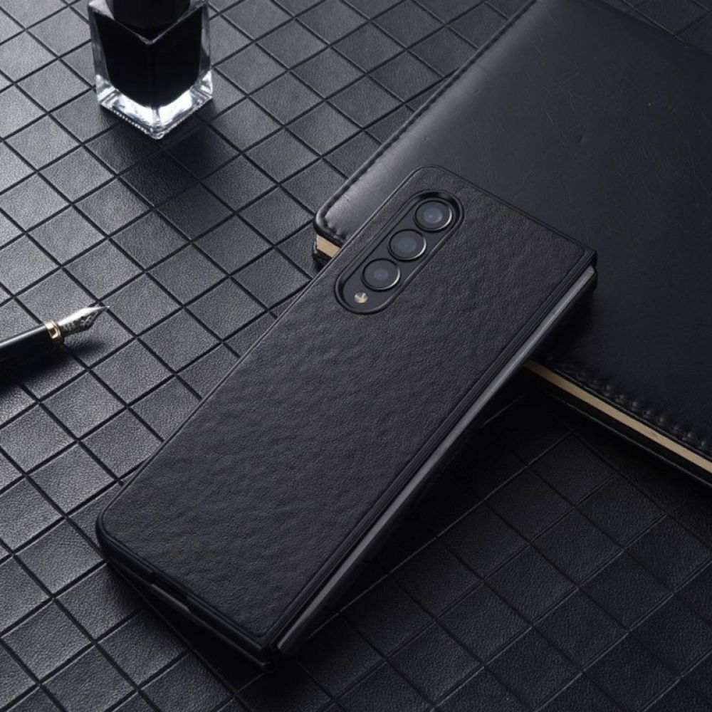 Handyhülle Für Samsung Galaxy Z Fold 4 Kunstleder Mit Nylonstruktur