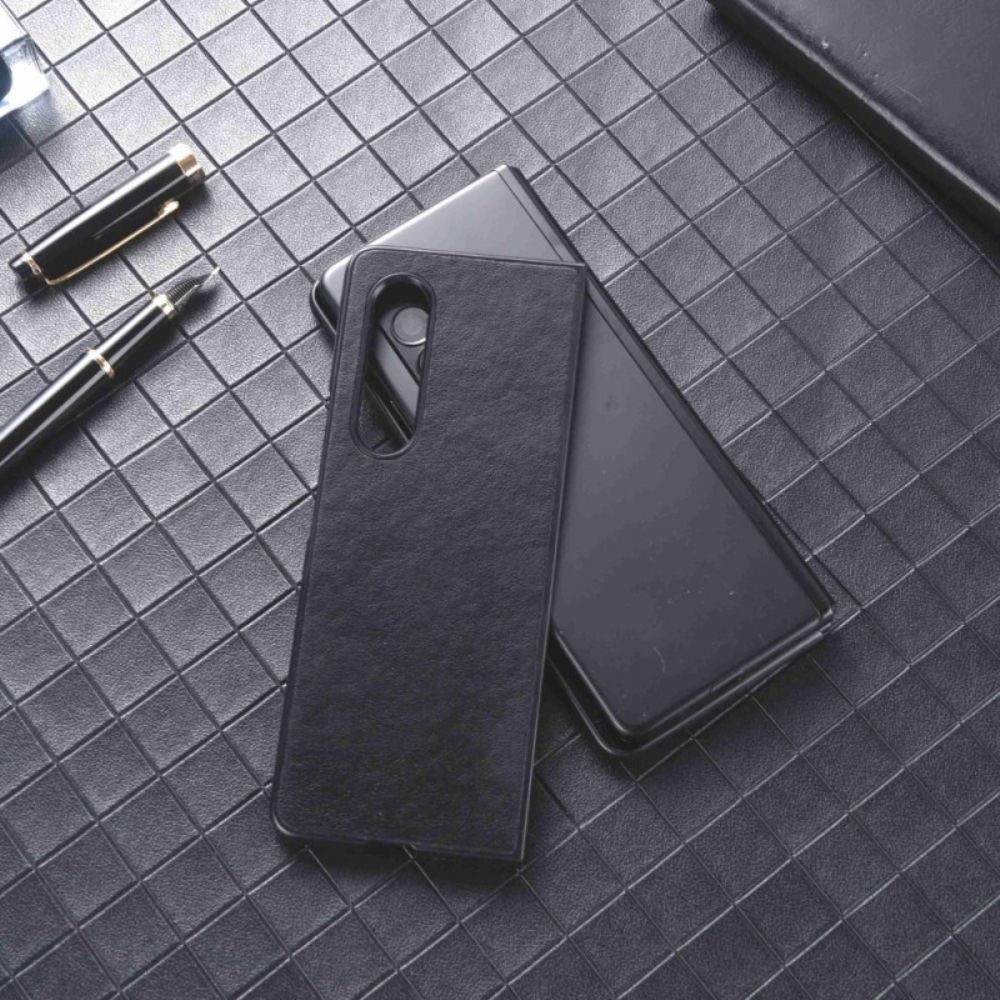 Handyhülle Für Samsung Galaxy Z Fold 4 Kunstleder Mit Nylonstruktur