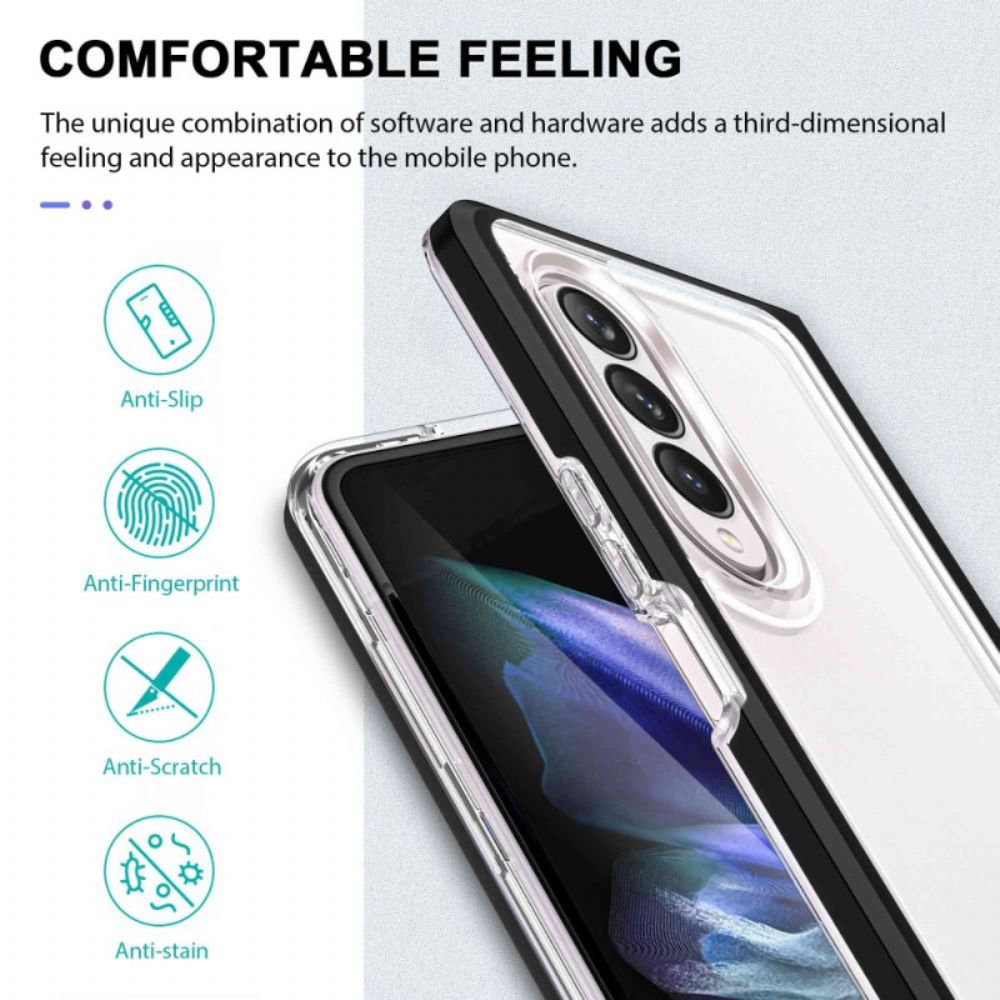 Hülle Für Samsung Galaxy Z Fold 4 Durchsichtige Sportbekleidung
