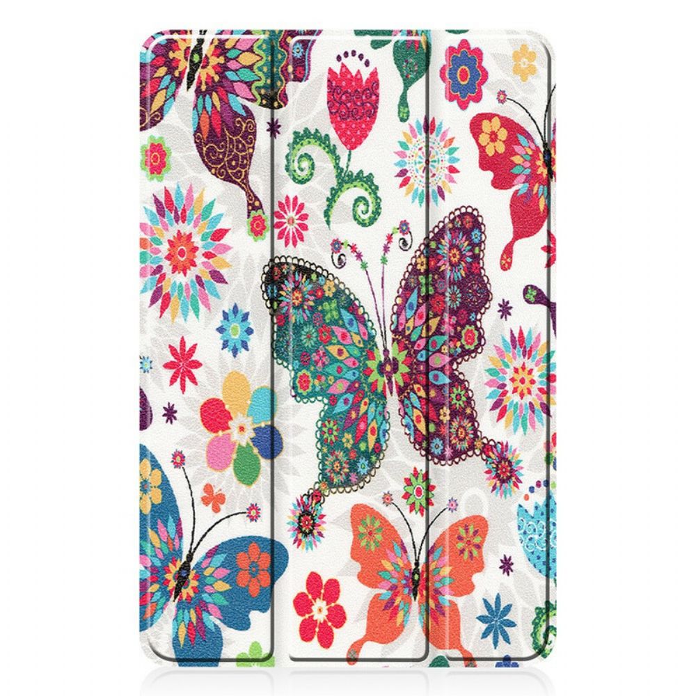 Schutzhülle Für Huawei MatePad Pro Retro Schmetterlinge Und Blumen