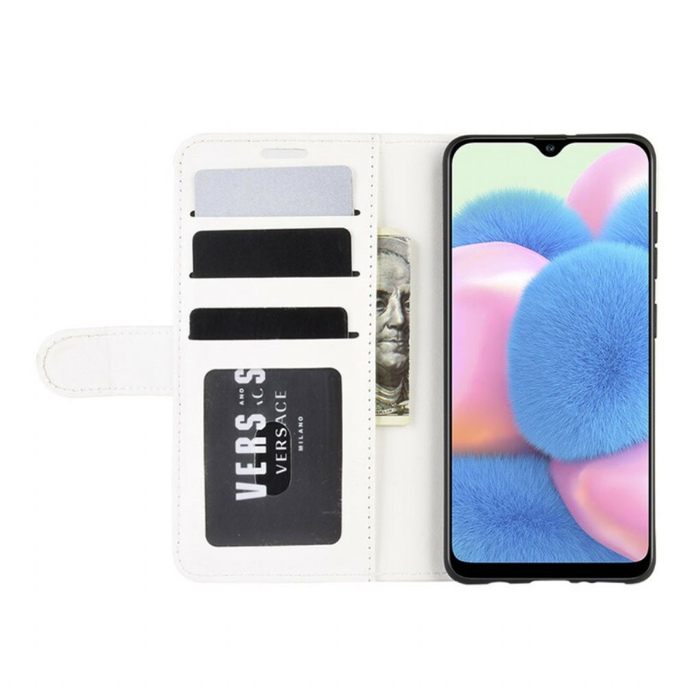 Flip Case Für Samsung Galaxy A41 Feine Lederoptik