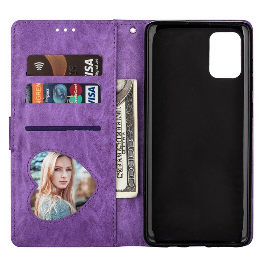 Flip Case Für Samsung Galaxy A41 Geldbörse Mit Pailletten
