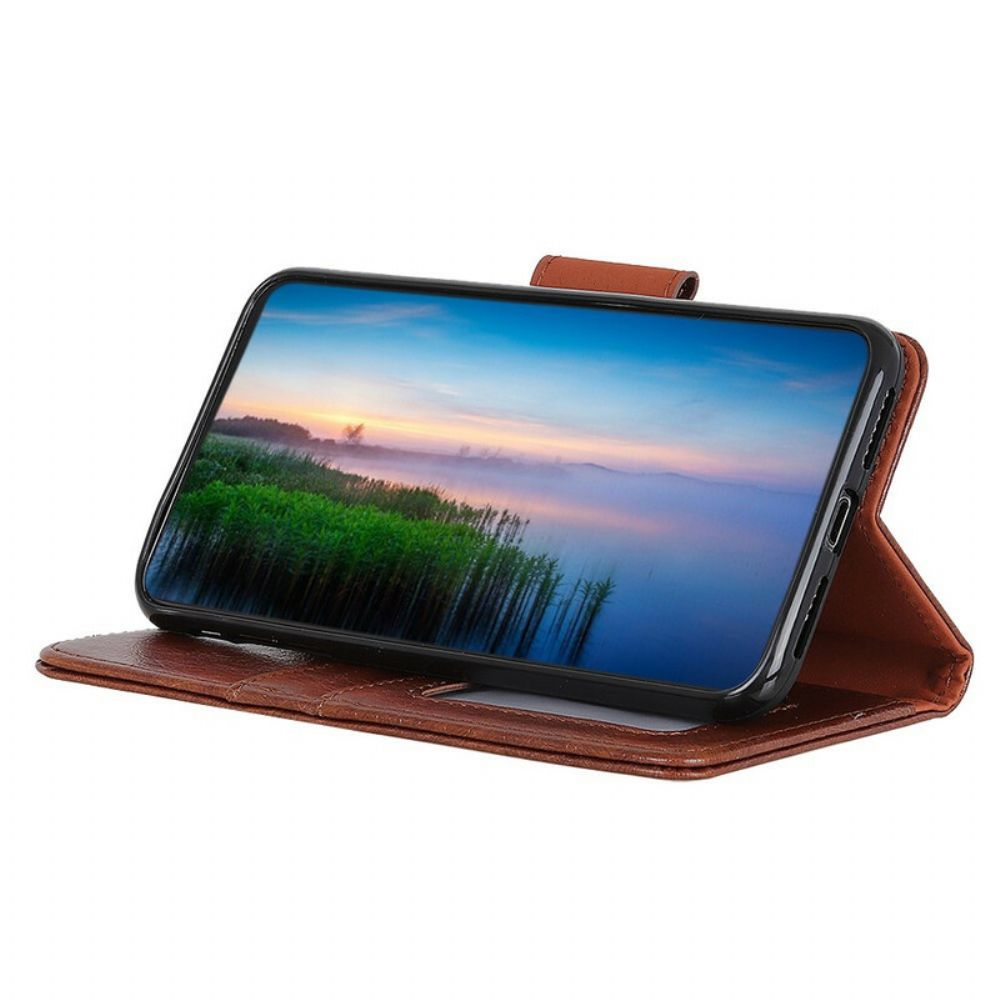Flip Case Für Samsung Galaxy A41 Spaltnappaleder