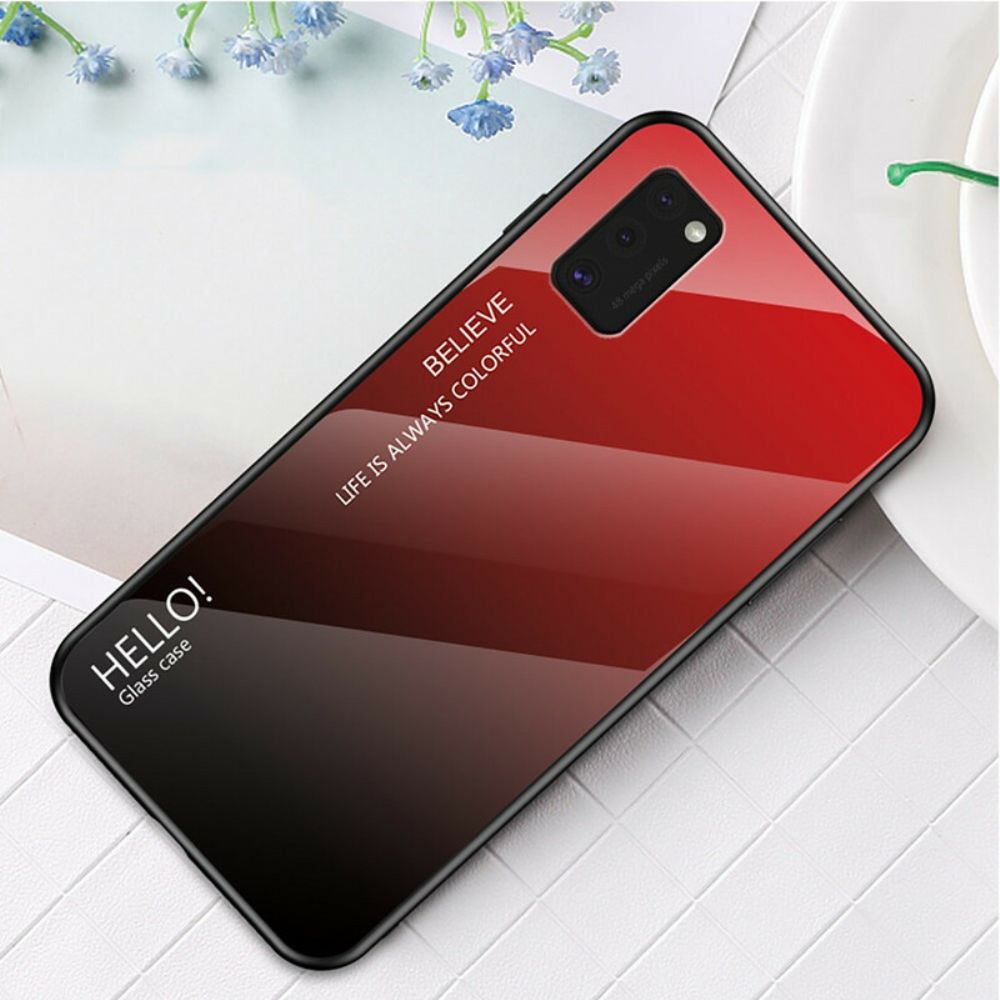 Handyhülle Für Samsung Galaxy A41 Hallo Tempered Glass