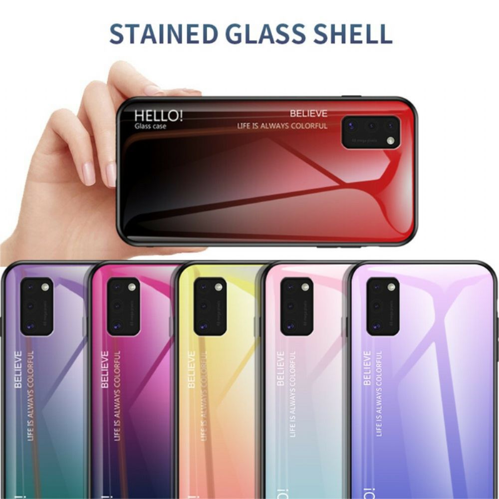 Handyhülle Für Samsung Galaxy A41 Hallo Tempered Glass