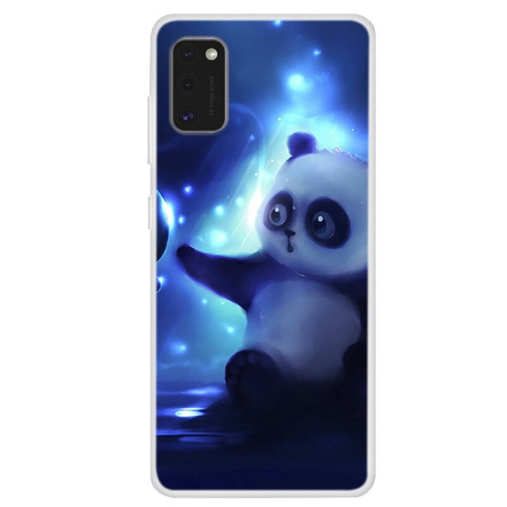 Handyhülle Für Samsung Galaxy A41 Panda Im Weltall