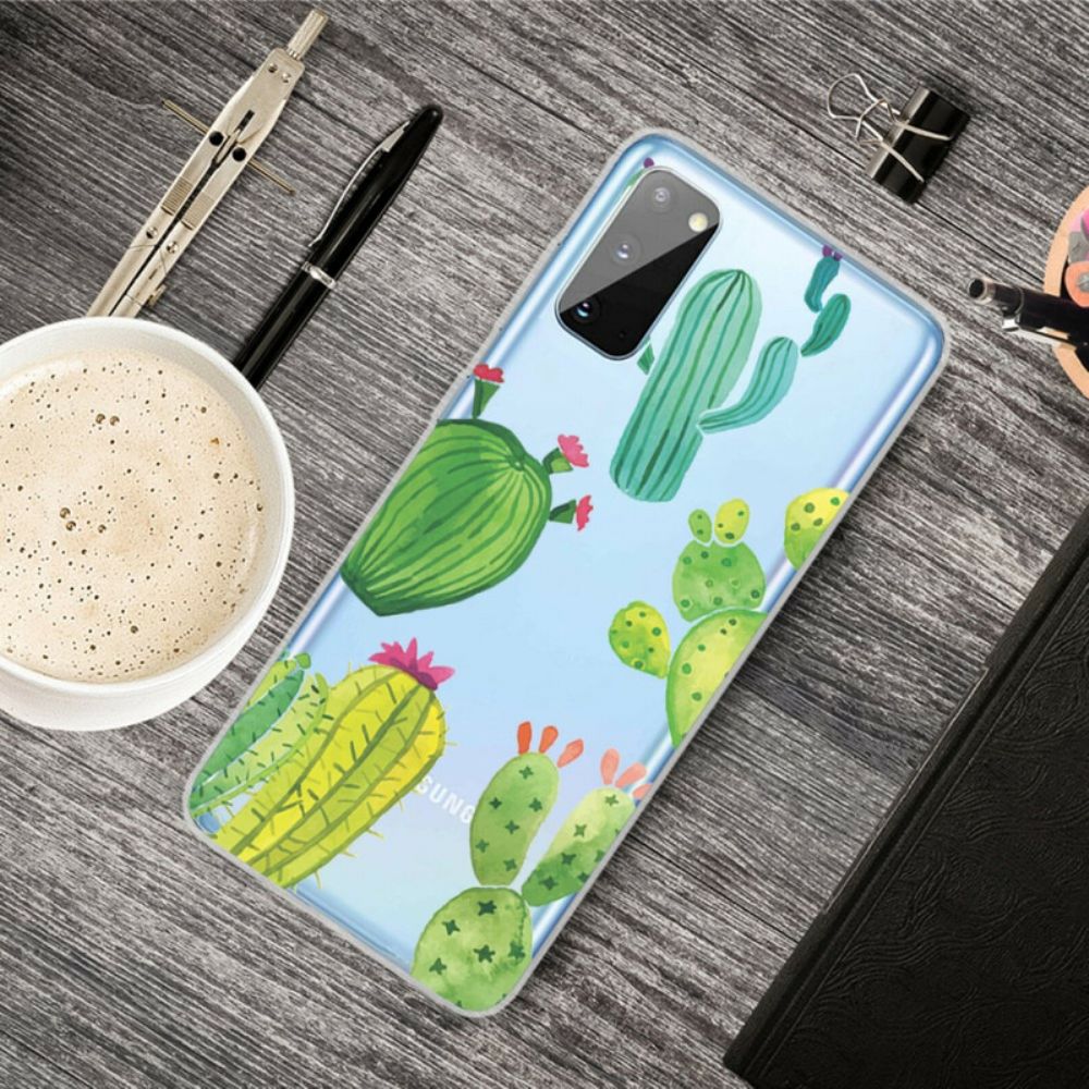 Hülle Für Samsung Galaxy A41 Kaktus Aquarell