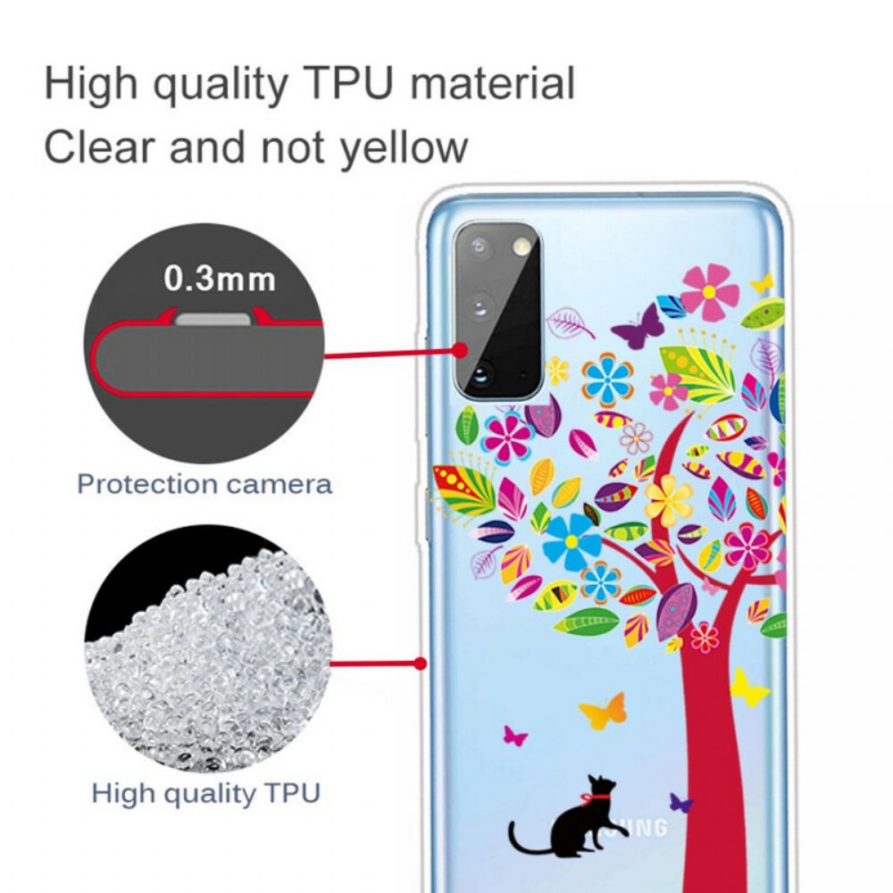 Hülle Für Samsung Galaxy A41 Katze Unter Dem Baum