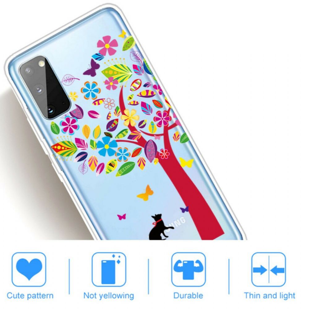 Hülle Für Samsung Galaxy A41 Katze Unter Dem Baum