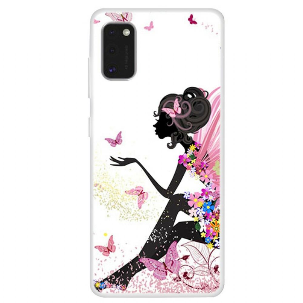Hülle Für Samsung Galaxy A41 Schmetterlingsdame