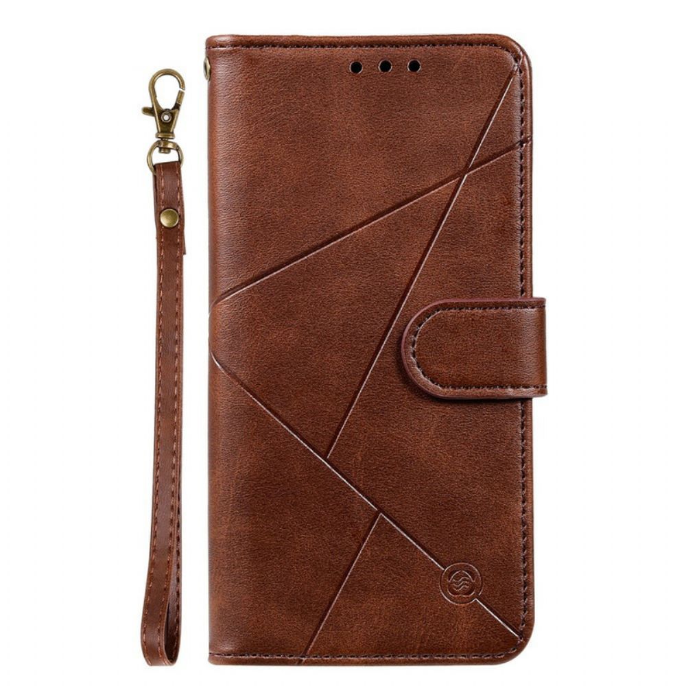 Flip Case Für Samsung Galaxy S21 5G Diamant Kunstleder