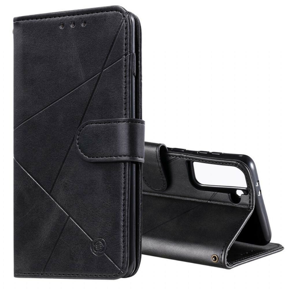 Flip Case Für Samsung Galaxy S21 5G Diamant Kunstleder