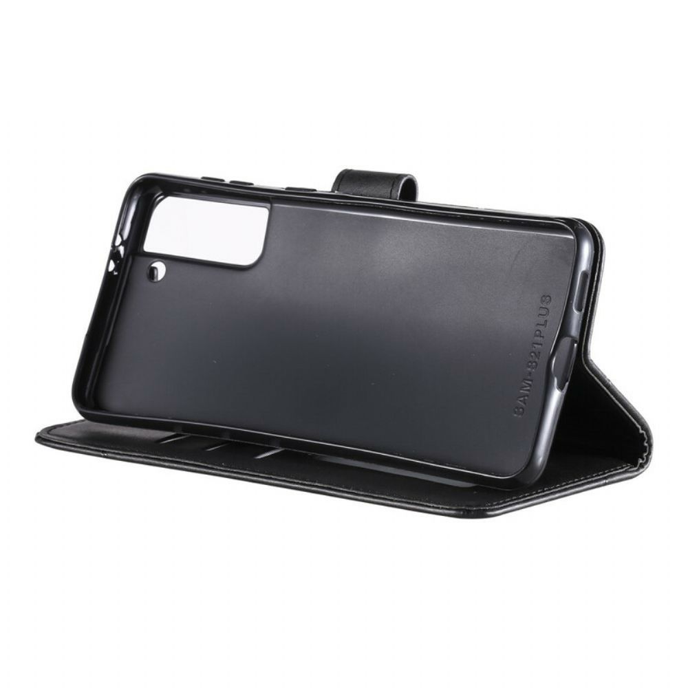 Flip Case Für Samsung Galaxy S21 5G Diamant Kunstleder