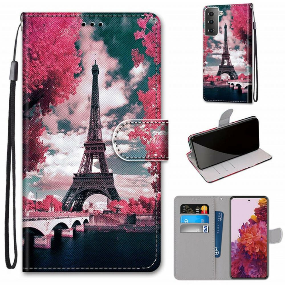 Flip Case Für Samsung Galaxy S21 5G Paris In Voller Blüte