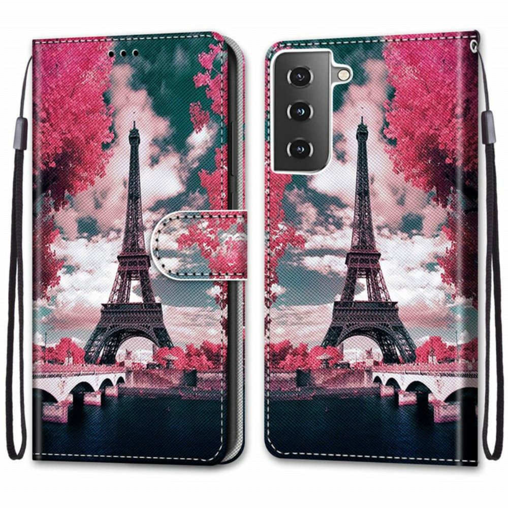 Flip Case Für Samsung Galaxy S21 5G Paris In Voller Blüte