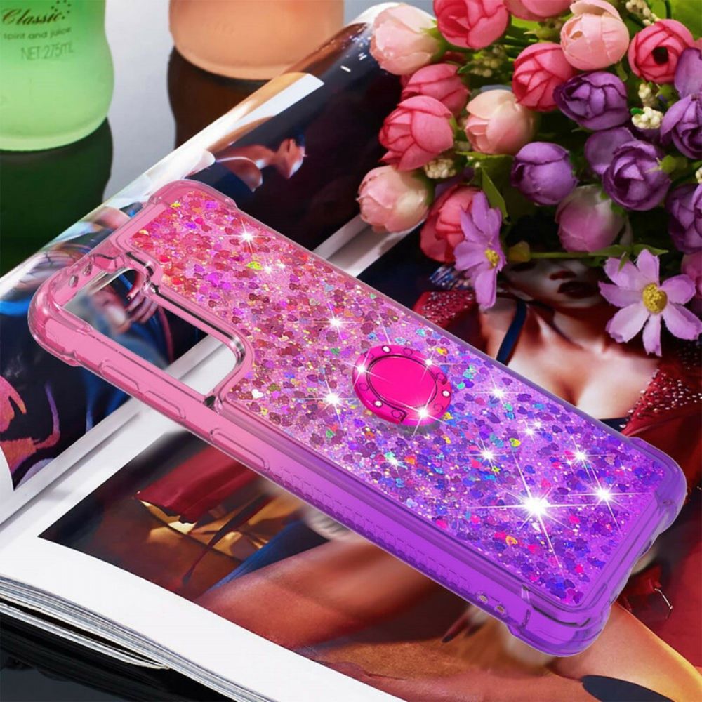 Handyhülle Für Samsung Galaxy S21 5G Glitzerring-halterung
