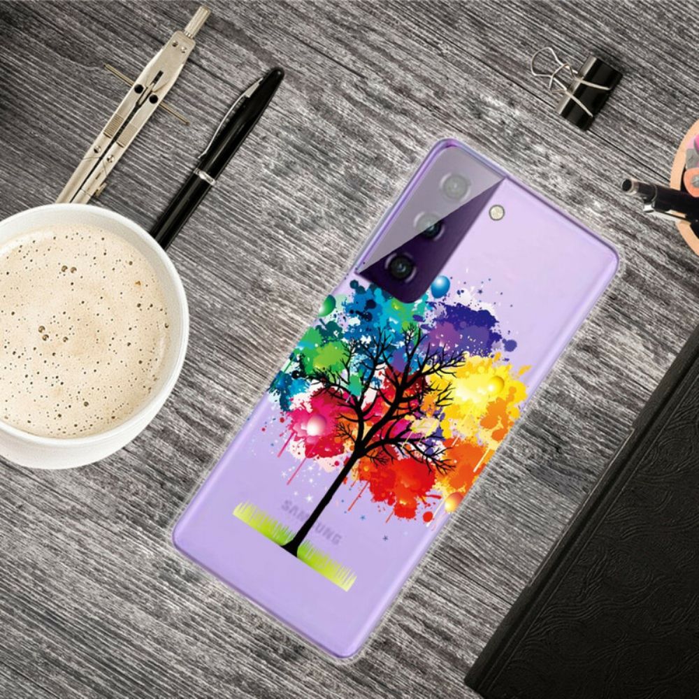 Hülle Für Samsung Galaxy S21 5G Aquarellbaum