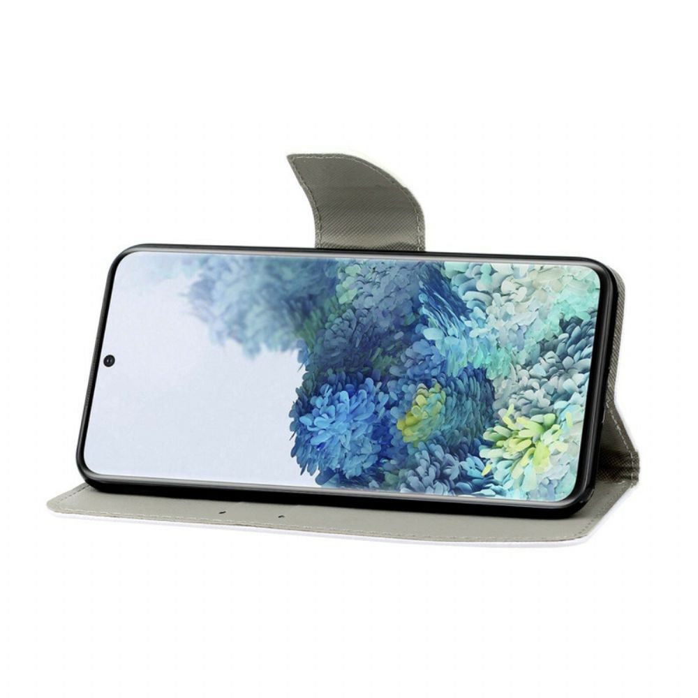 Lederhüllen Für Samsung Galaxy S21 5G Mit Kordel Fass Mich Nicht An Riemchenkatze
