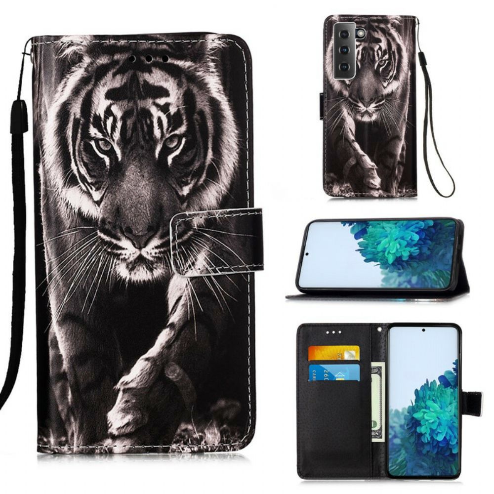 Lederhüllen Für Samsung Galaxy S21 5G Nachtiger