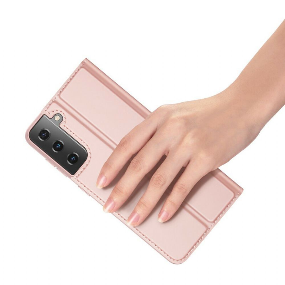 Schutzhülle Für Samsung Galaxy S21 5G Flip Case Dux Ducis Pro-skin