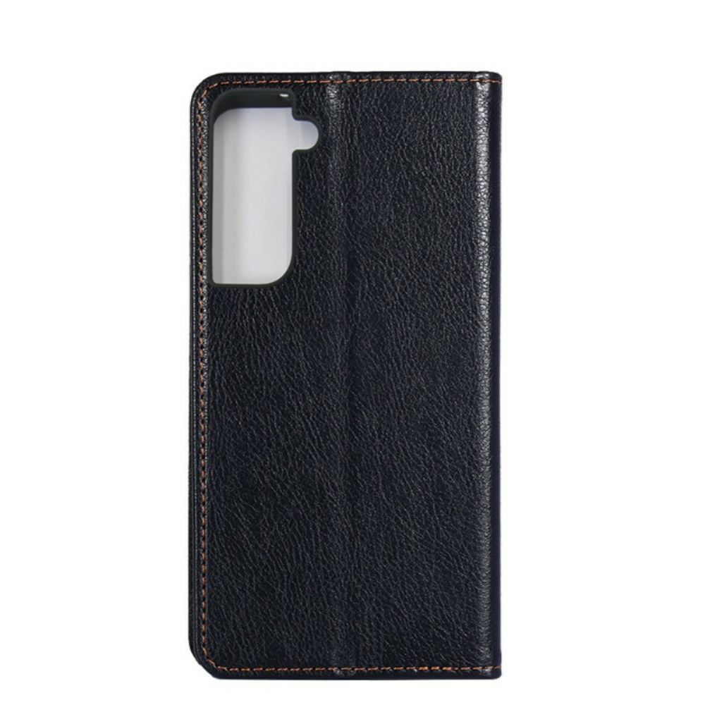 Schutzhülle Für Samsung Galaxy S21 5G Flip Case Klassischer Lederstil
