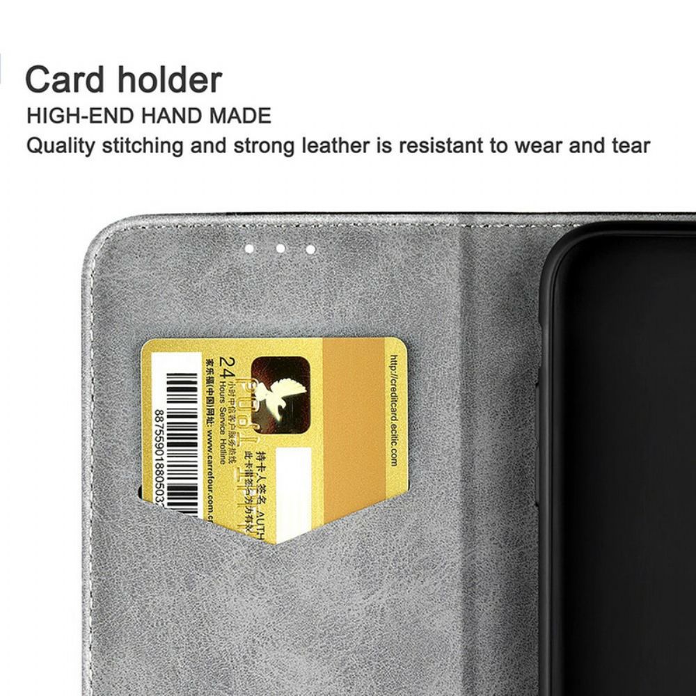 Schutzhülle Für Samsung Galaxy S21 5G Flip Case Zweifarbiger Ledereffekt