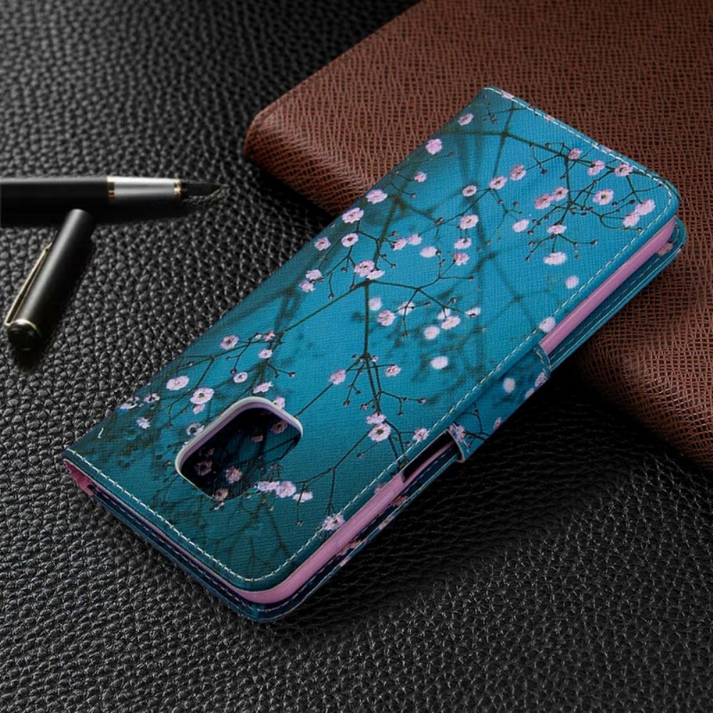 Flip Case Für Xiaomi Redmi Note 9S / Note 9 Pro Blühender Baum