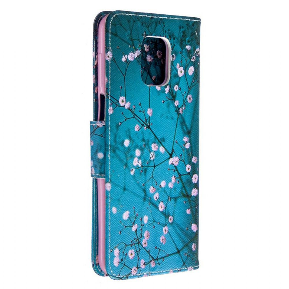 Flip Case Für Xiaomi Redmi Note 9S / Note 9 Pro Blühender Baum