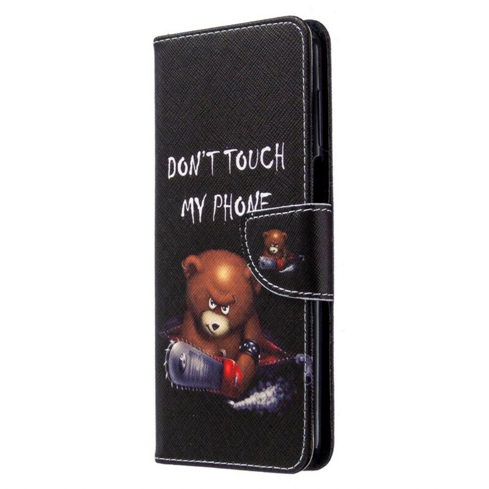 Flip Case Für Xiaomi Redmi Note 9S / Note 9 Pro Gefährlicher Bär