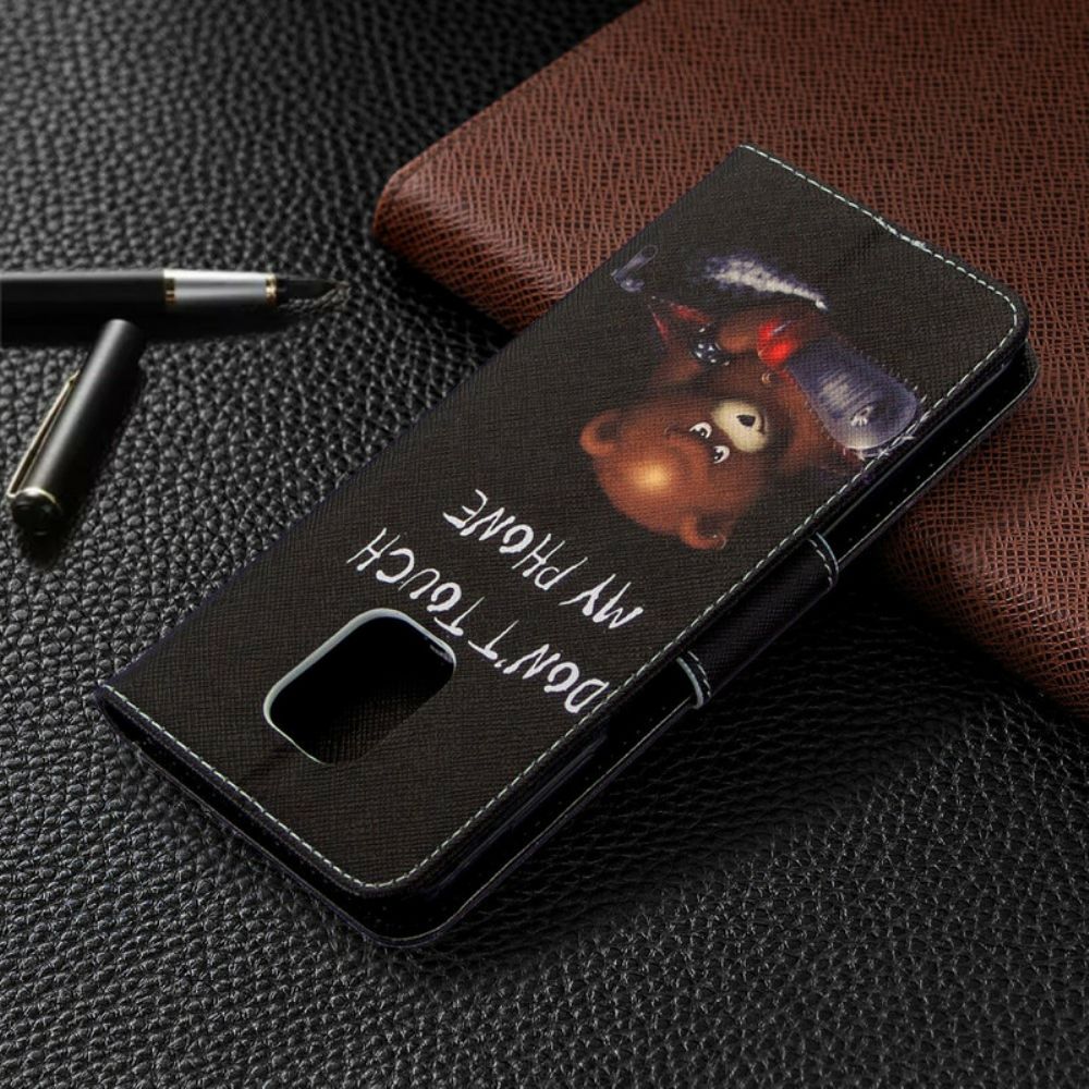 Flip Case Für Xiaomi Redmi Note 9S / Note 9 Pro Gefährlicher Bär
