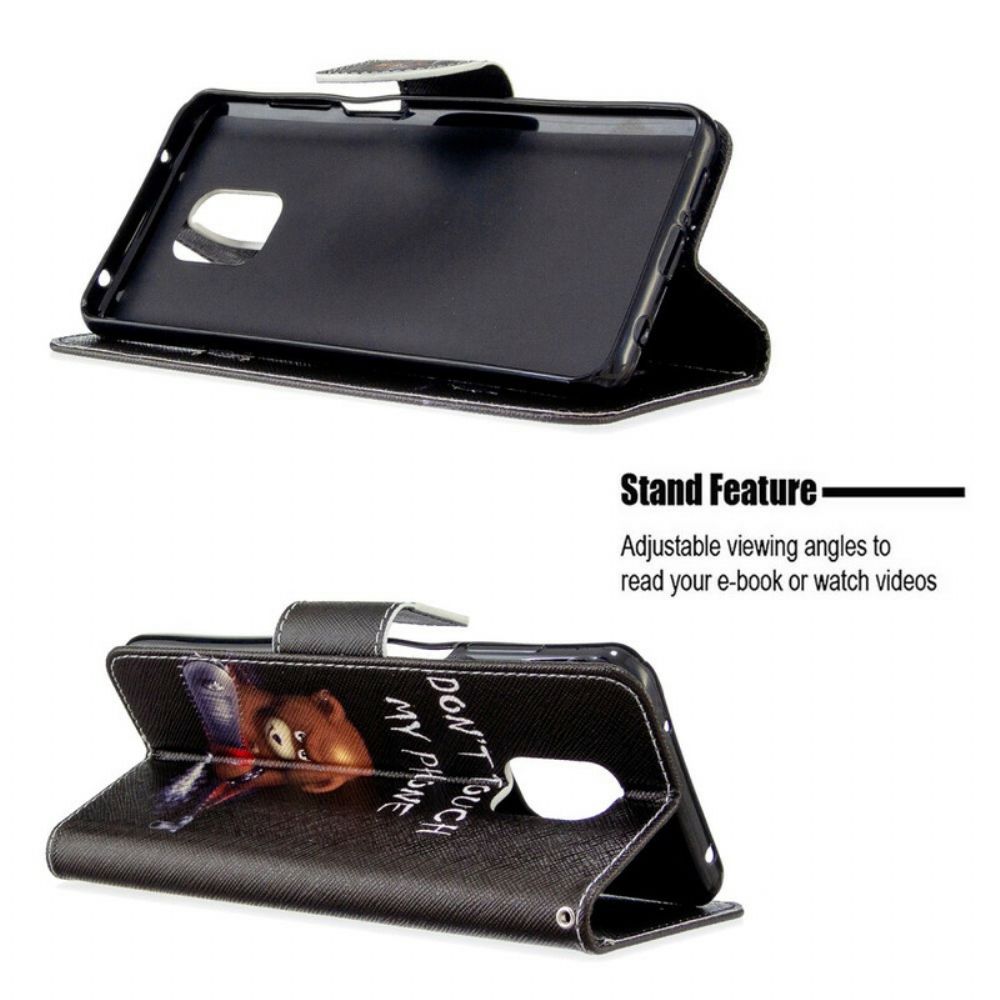 Flip Case Für Xiaomi Redmi Note 9S / Note 9 Pro Gefährlicher Bär