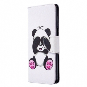 Flip Case Für Xiaomi Redmi Note 9S / Note 9 Pro Panda-spaß