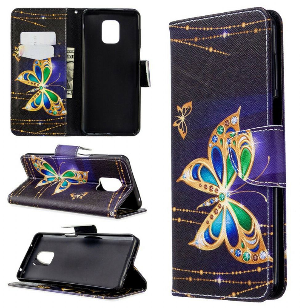 Flip Case Für Xiaomi Redmi Note 9S / Note 9 Pro Unglaubliche Schmetterlinge