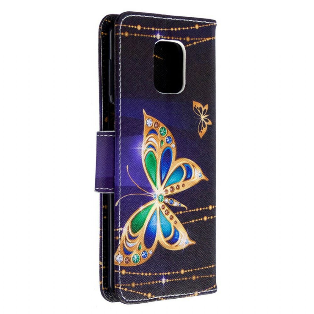 Flip Case Für Xiaomi Redmi Note 9S / Note 9 Pro Unglaubliche Schmetterlinge