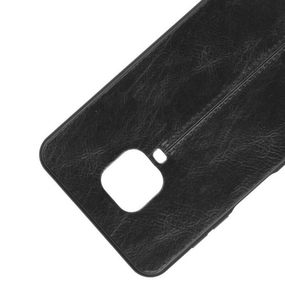 Hülle Für Xiaomi Redmi Note 9S / Note 9 Pro Naht Lederoptik