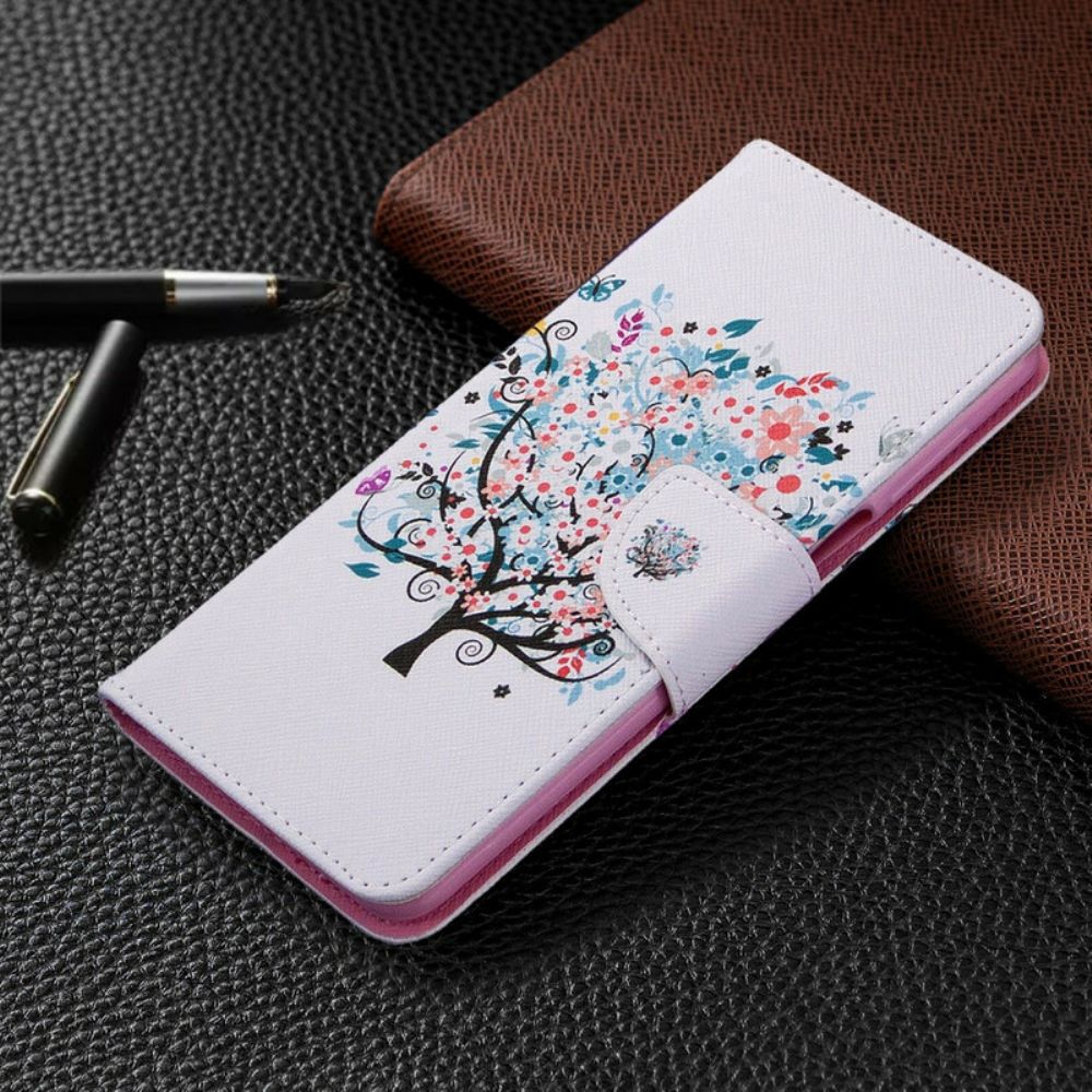 Lederhüllen Für Xiaomi Redmi Note 9S / Note 9 Pro Blumiger Baum