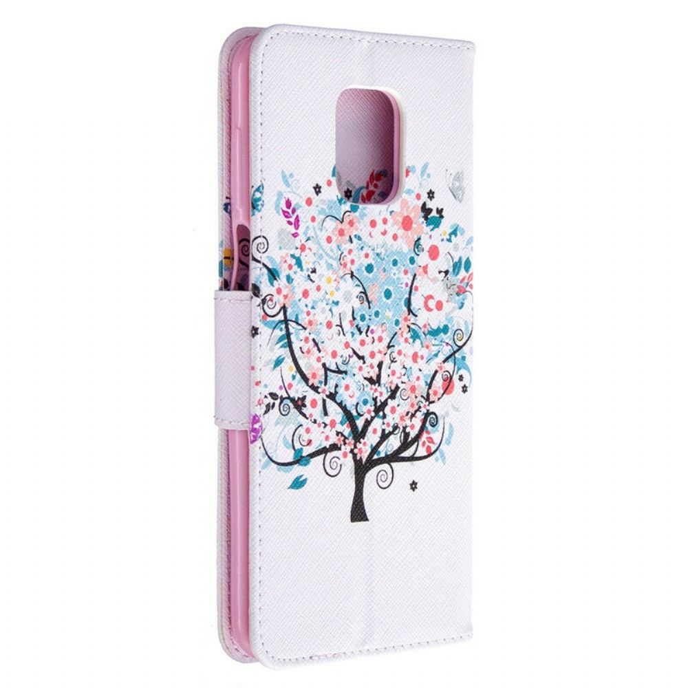 Lederhüllen Für Xiaomi Redmi Note 9S / Note 9 Pro Blumiger Baum